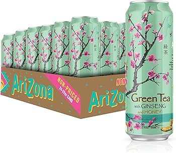 ARIZONA 827195 Green Tea with Ginseng & Honey 23 oz Can 24/Case