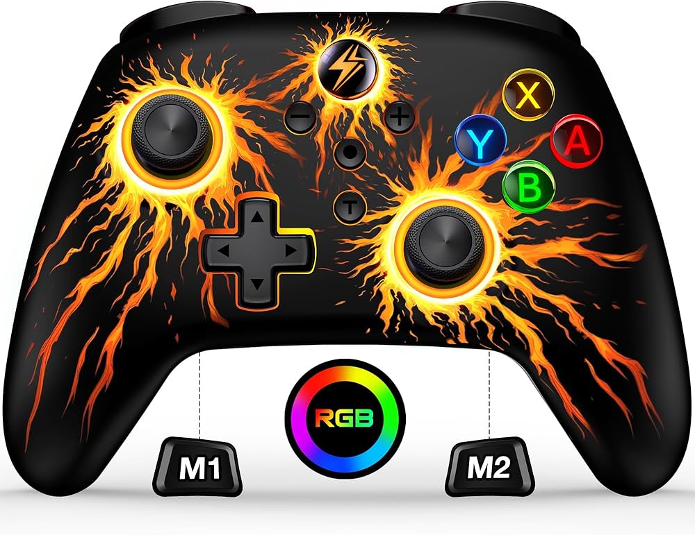 Amazon.co.jp: Switch コントローラー Switch1/2代対応 9色LEDライト