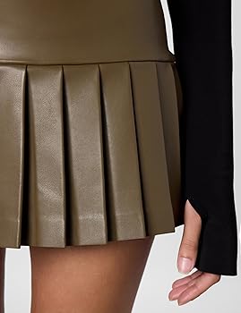 Pleated Pickleball Skirt, BARK, XS at Amazon Women's Clothing store