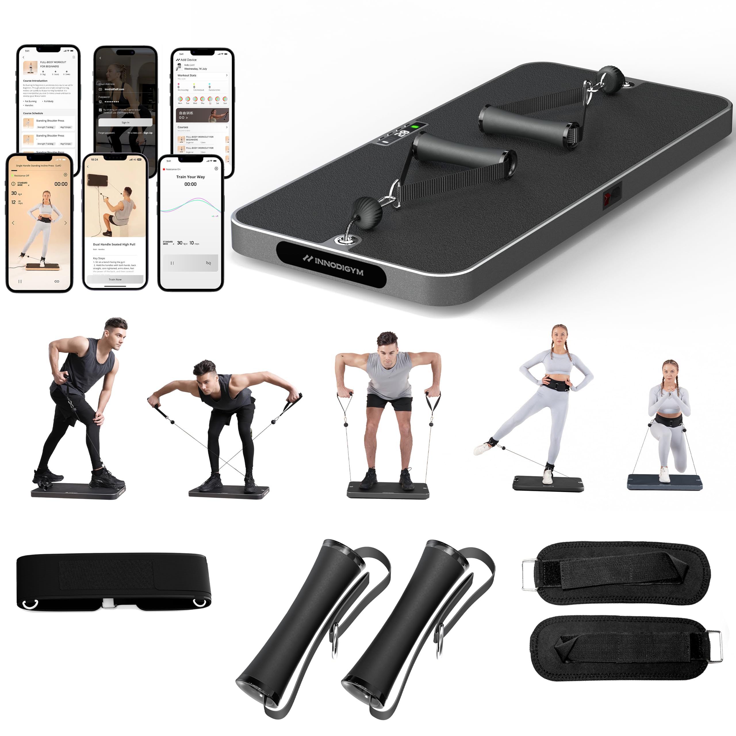 Amazon | INNODIGYM ホームジムマシン フィットネス トレーニング