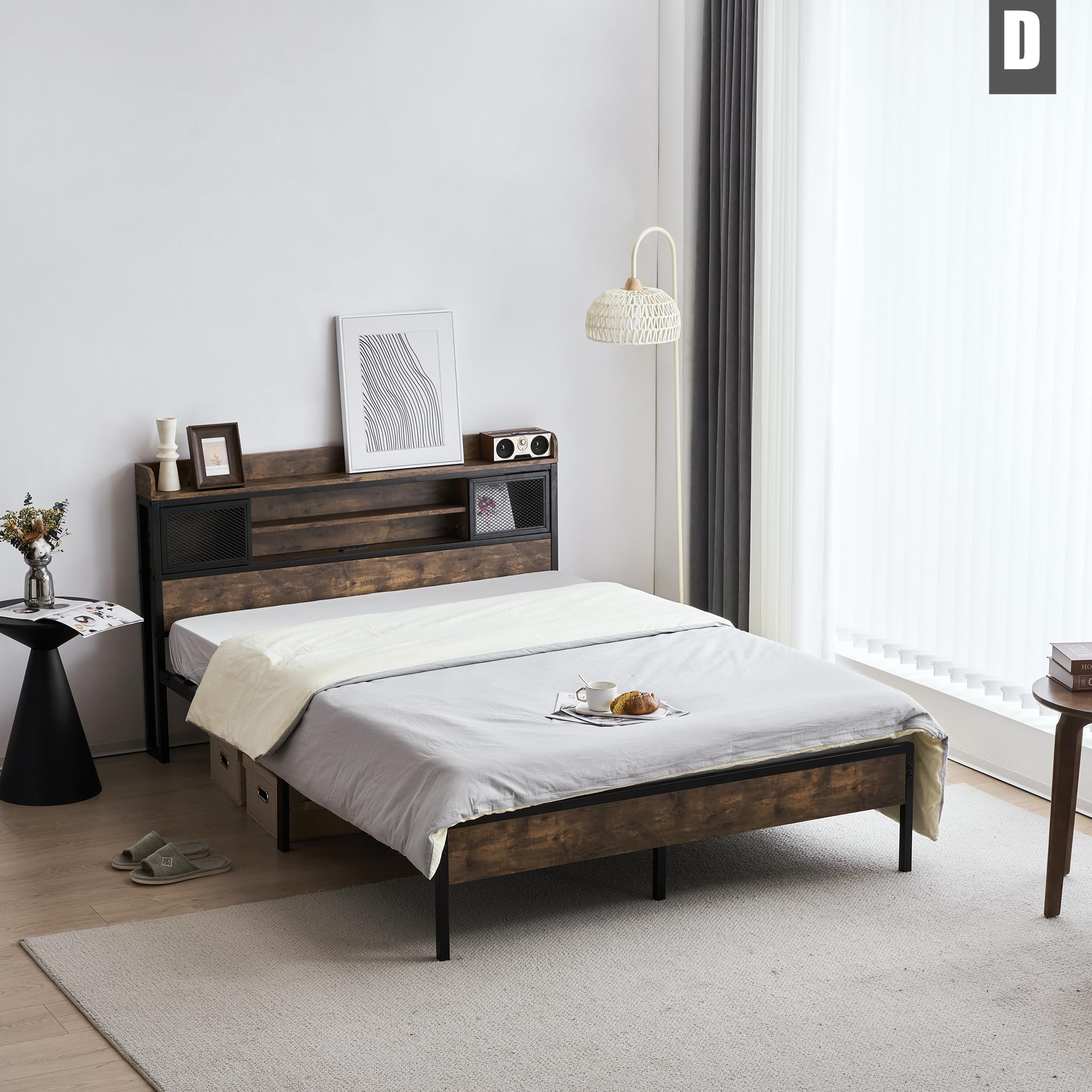 Amazon｜CSSMCOMP(売店) D ベッドフレーム ダブル ダブルベッド パイプ