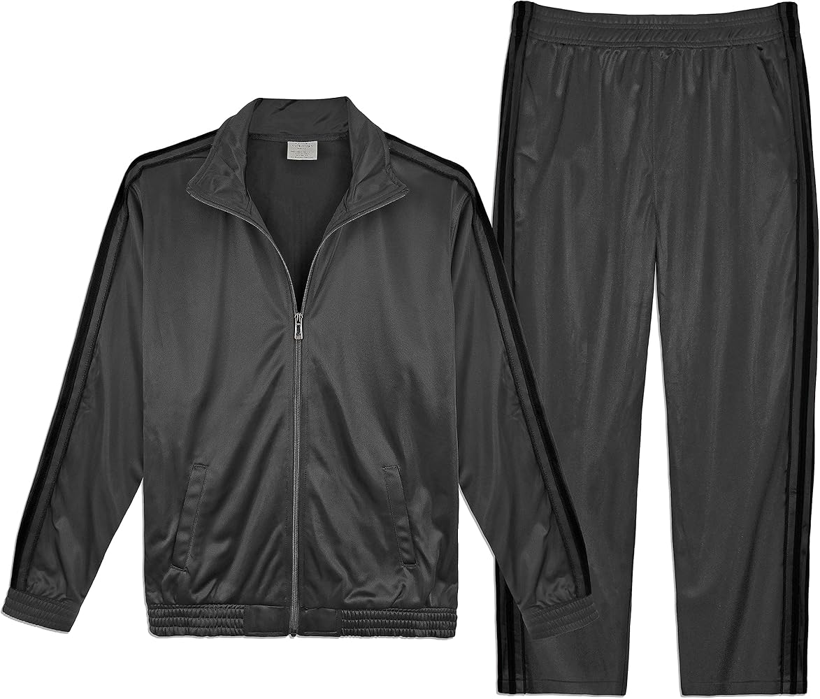 Victory Outfitters Men's Athletic Tricot Track Jacket and Pants