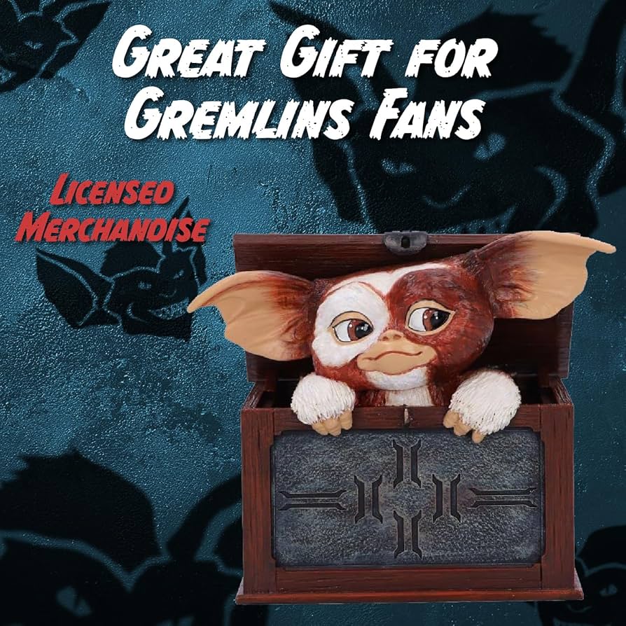 Nemesis Now Gremlins Gizmo in a Box Figurine, Hand-Painted Resin