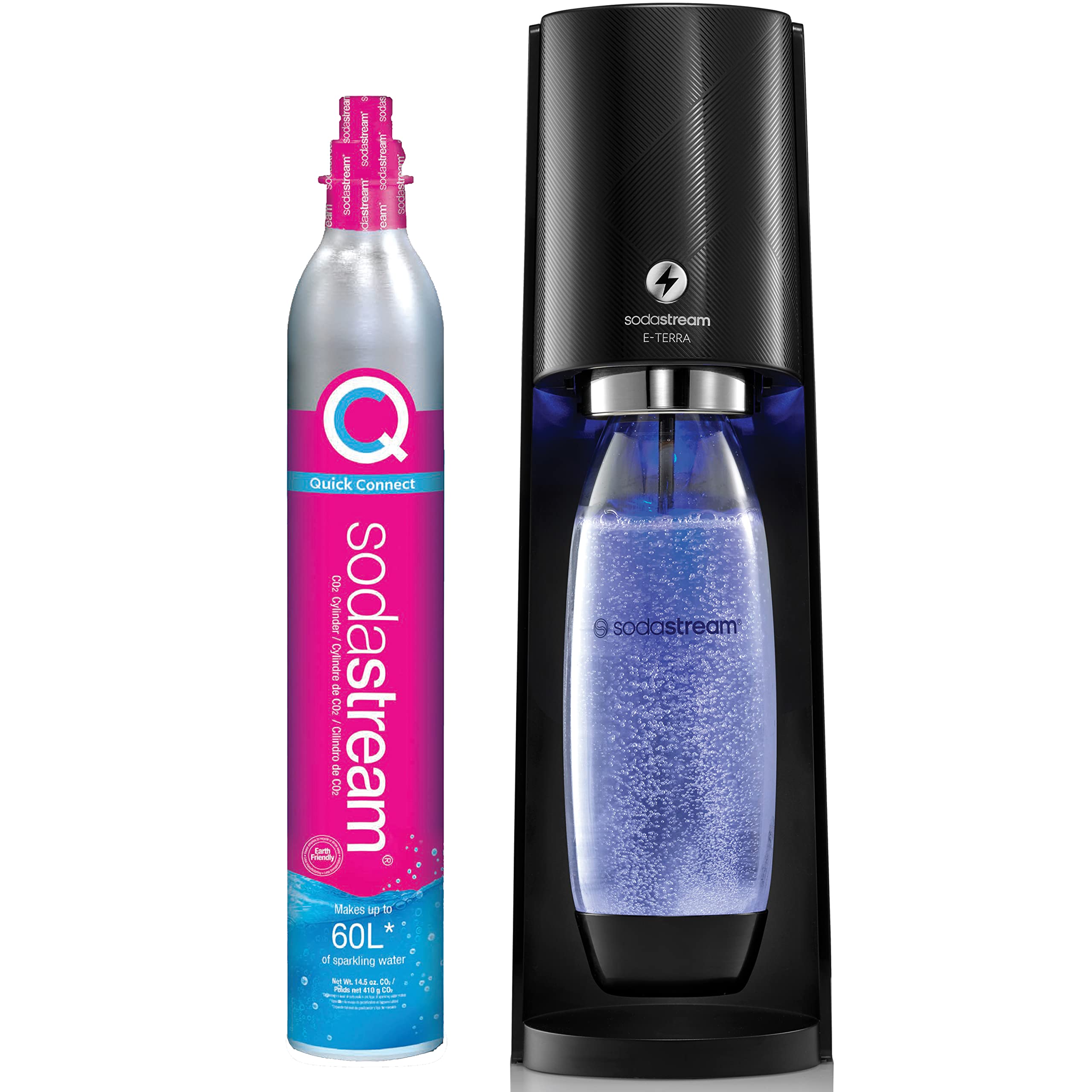 Amazon.com: SodaStream E-TERRA Sparkling Water Maker (Black) with
