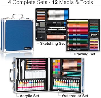 Amazon.com: COLOUR BLOCK 151-Piece Professional Art Supply Set