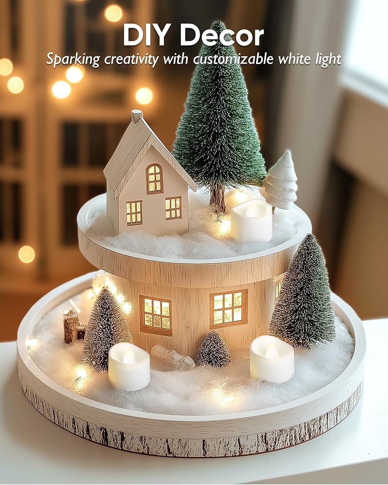 Amazon.com: Homemory Cool White Flameless LED Tea Lights Candles