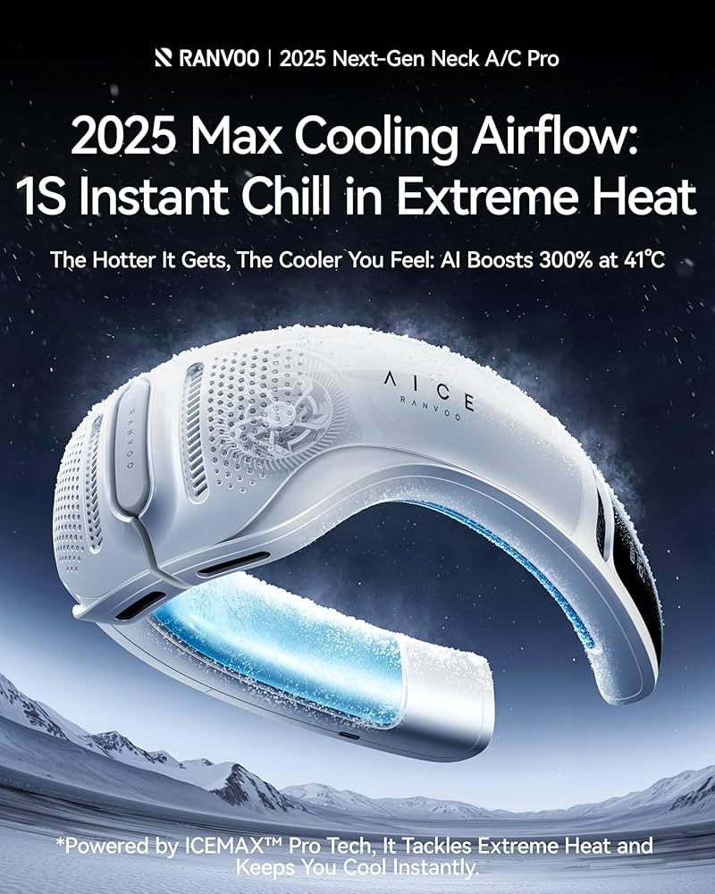 RANVOO AICE LITE Plus 2025 Max Cooling Airflow [No.1 Coolest