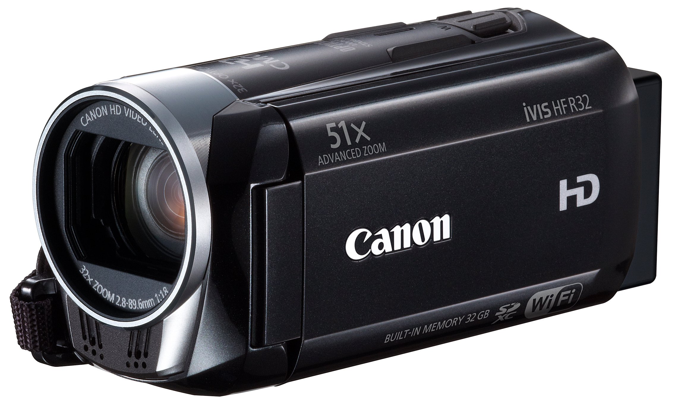 Amazon | Canon デジタルビデオカメラ iVIS HF R32 ブラック 光学32倍