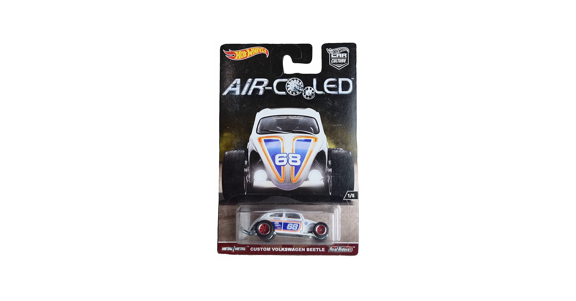 Amazon.com: Hot Wheels Custom Volkswagen Beetle, Air-Cooled 1/5