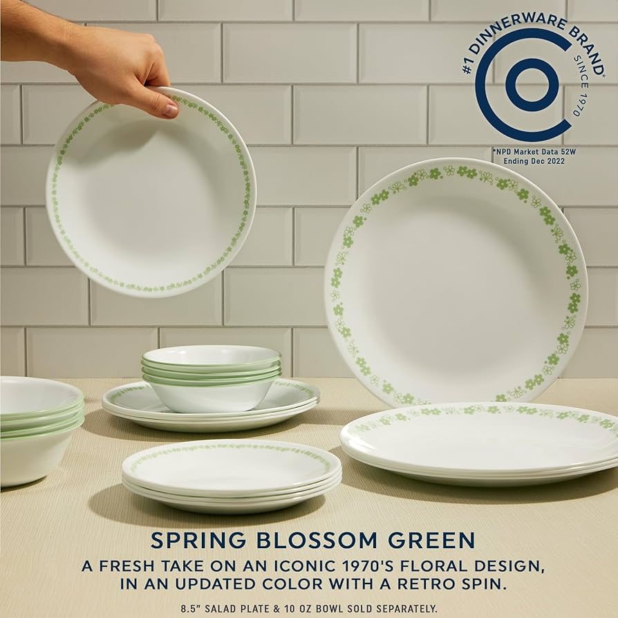 Amazon.com | Corelle Vitrelle 18 Piece Glass Dinnerware Sets