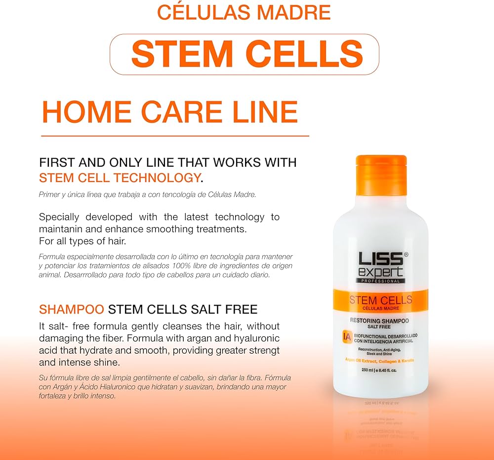 Amazon.com : Liss Expert Stem Cells Restoring Shampoo, Salt Free