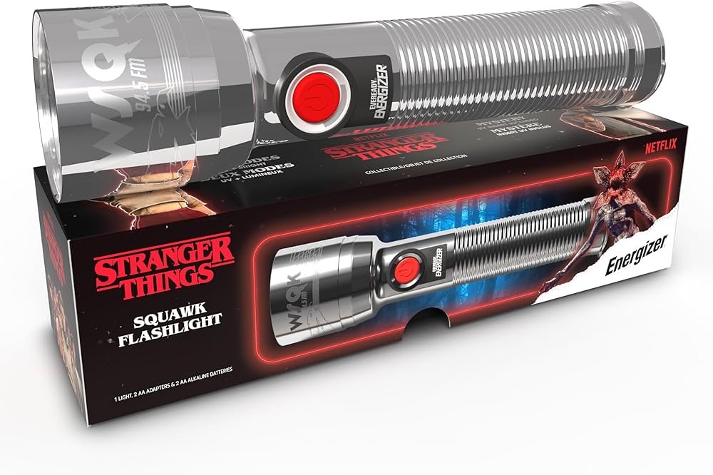 Amazon.co.jp: Energizer Stranger Things Squawk レトロLED懐中電灯