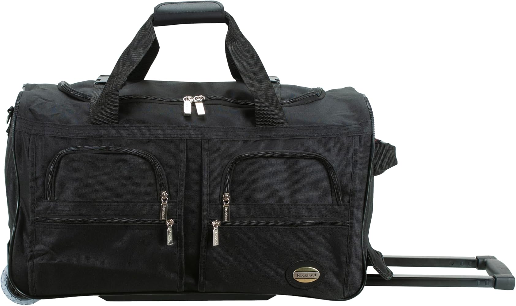 Amazon.com | Rockland Rolling Duffel Bag, Black, 22
