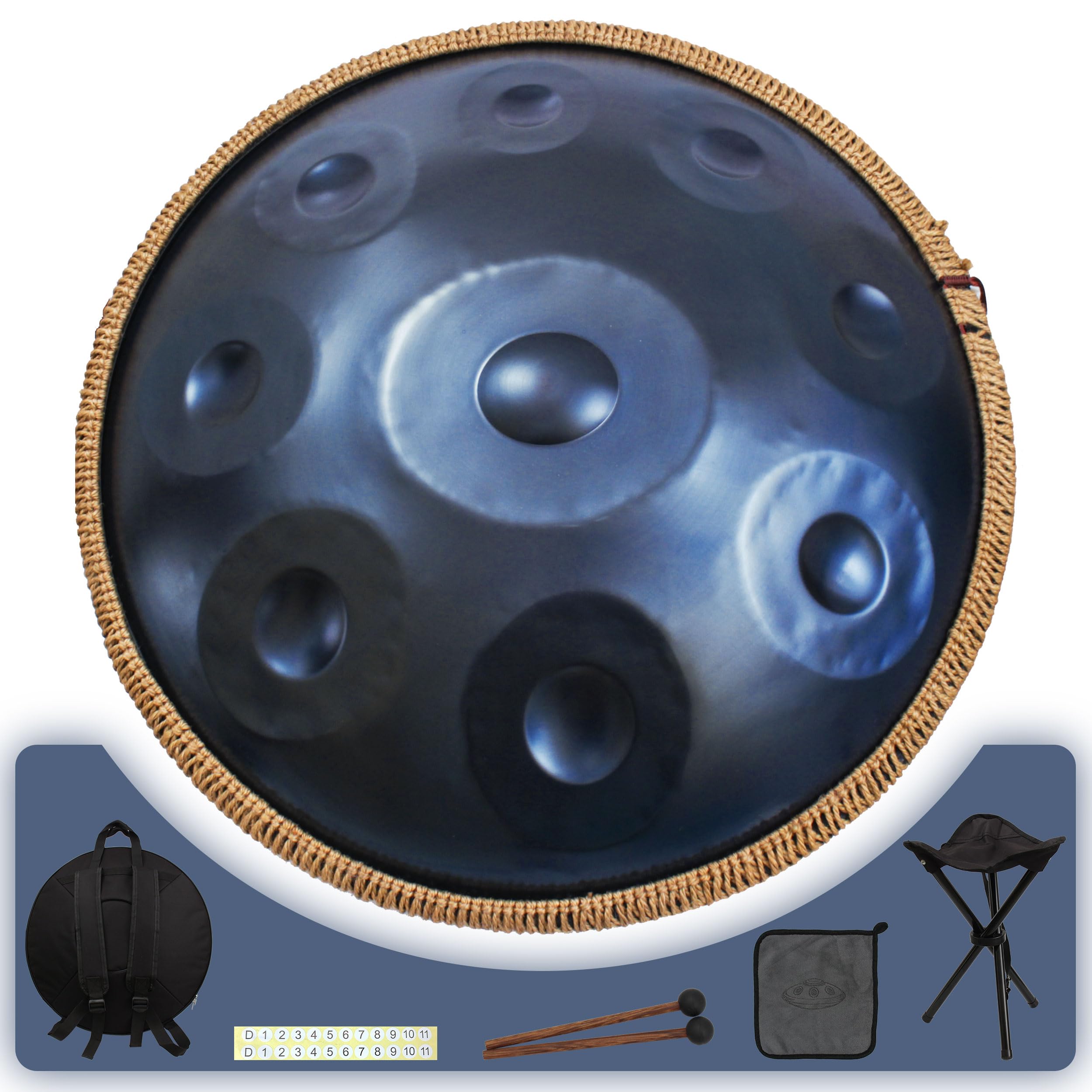 弥音閣9音ハンドパン ドラム Amazon | 弥音閣ハンドパン - 432Hz D調