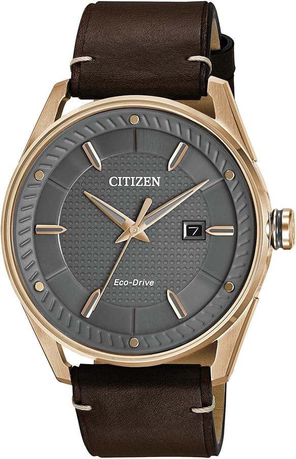 Amazon.co.jp: Citizen Men 's eco-driveレザーストラップウォッチ