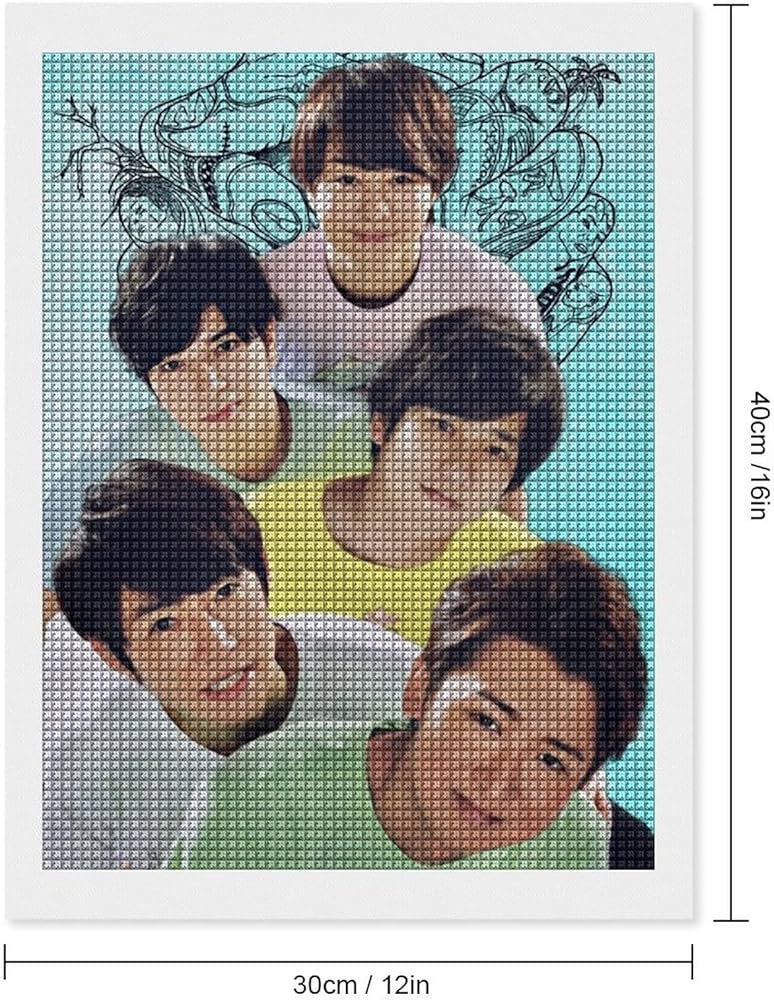 Amazon | 嵐 ダイヤモンドアート 芸術品 装飾 DIY 手芸 キット