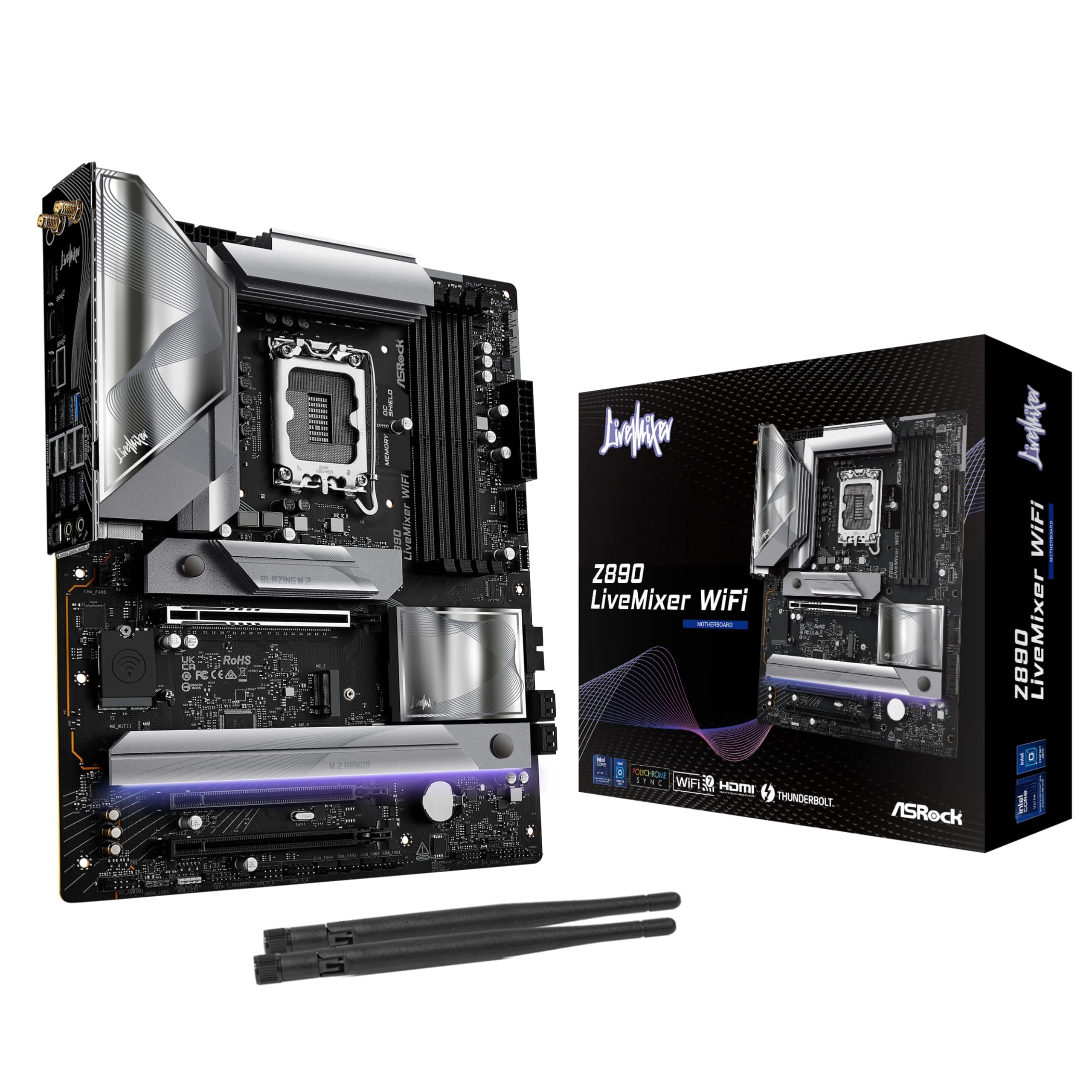 Amazon.com: ASRock Intel Core Ultra Z890 LiveMixer WiFi 7 DDR5