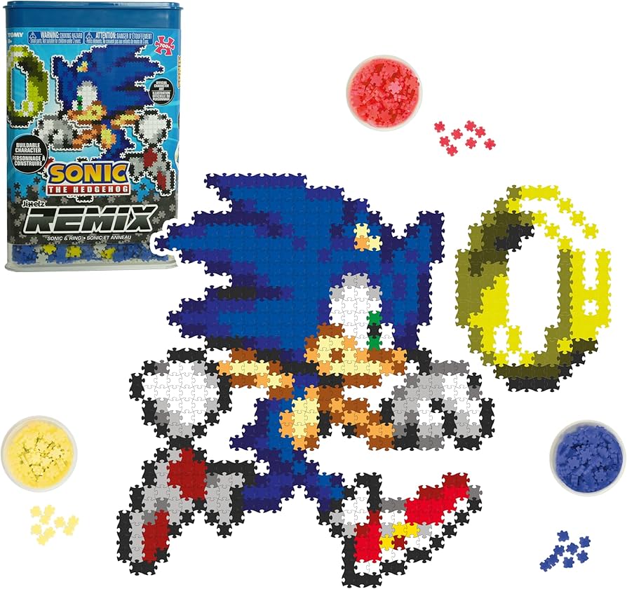 Amazon.com: TOMY Jixelz Remix Sonic The Hedgehog Craft Kit - Sonic