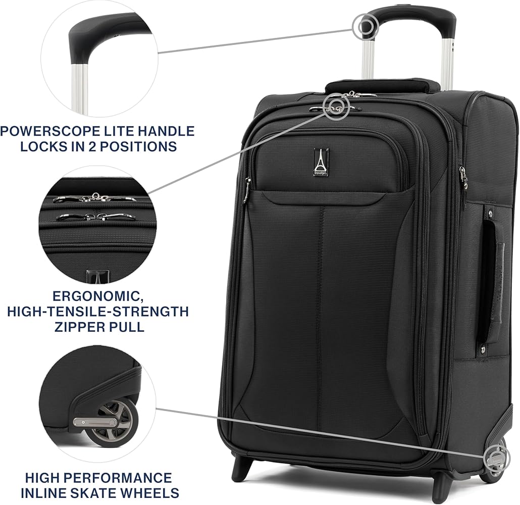 Amazon | Travelpro Tourlite ソフトサイド 拡張可能 直立型 2輪