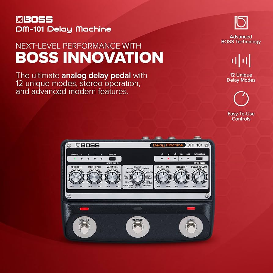 Amazon.com: BOSS DM-101 Delay Machine | Ultimate Analog Delay