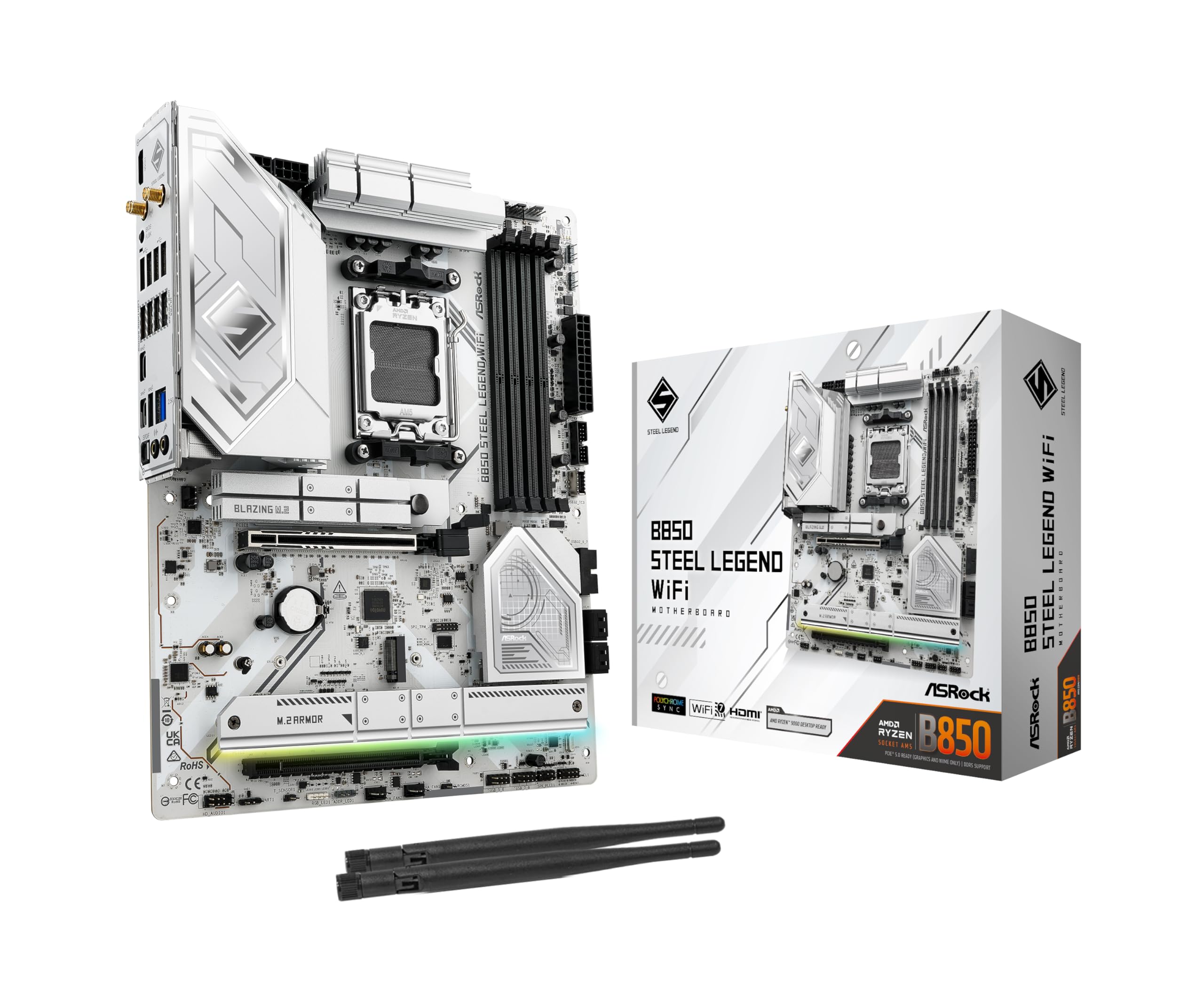 Amazon.com: ASRock B850 Steel Legend WiFi AMD AM5 ATX Motherboard