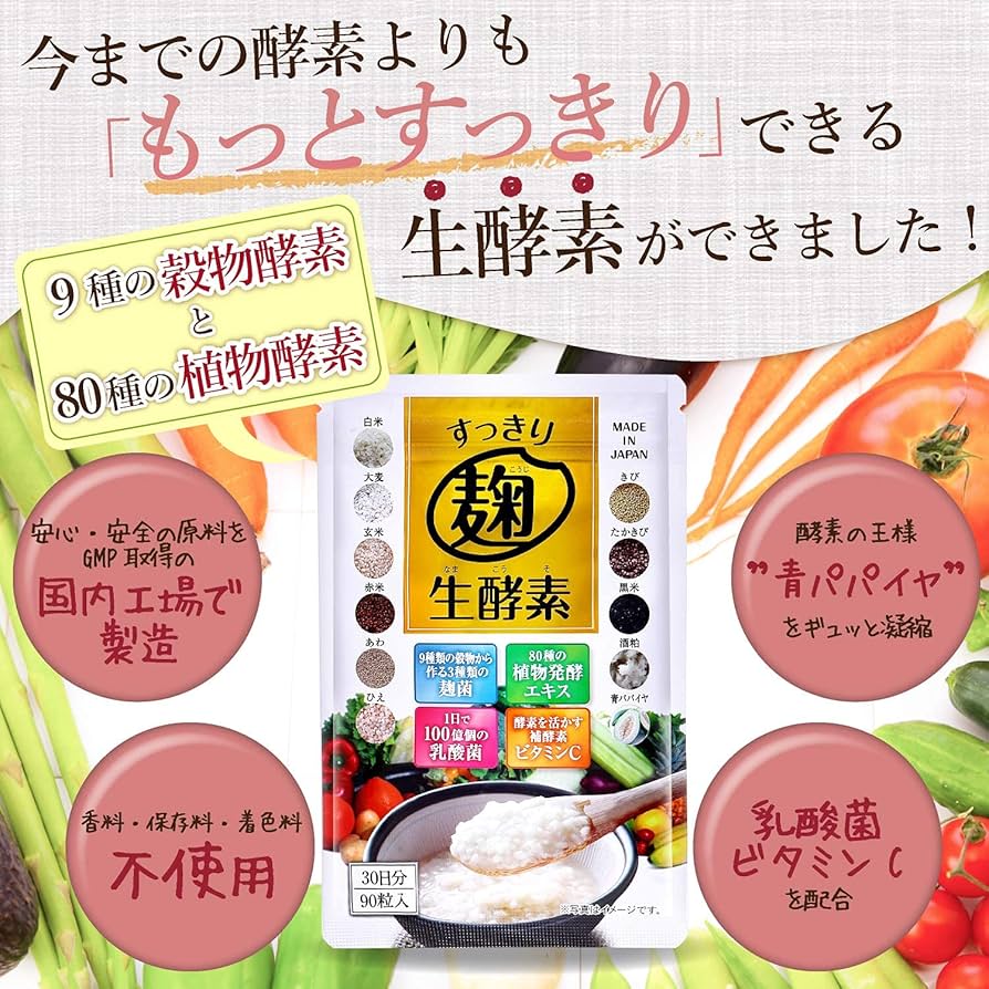 Amazon | モンドセレクション受賞 酵素 ダイエット サプリ すっきり麹