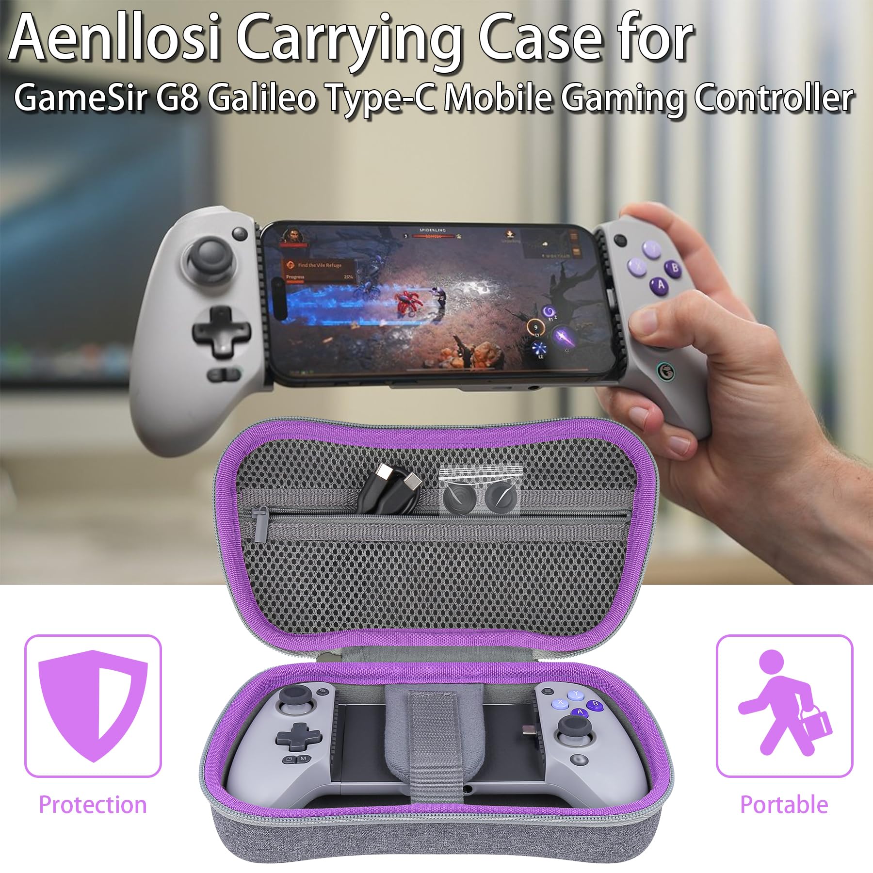 Amazon.com: Aenllosi Hard Carrying Case Compatible with GameSir G8