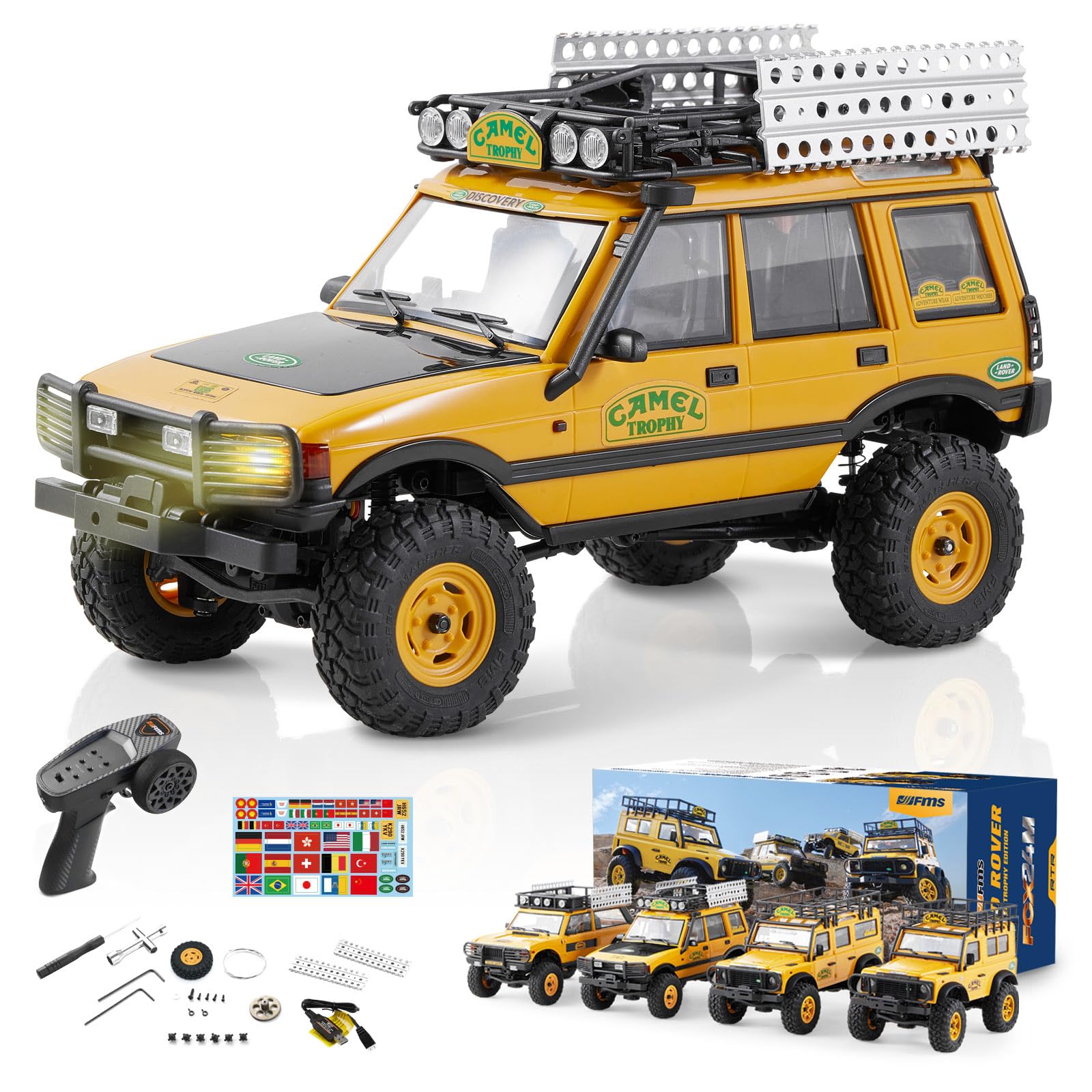 Amazon.co.jp: FMS 1/24 RCクローラー RTR FCX24M ランドローバー