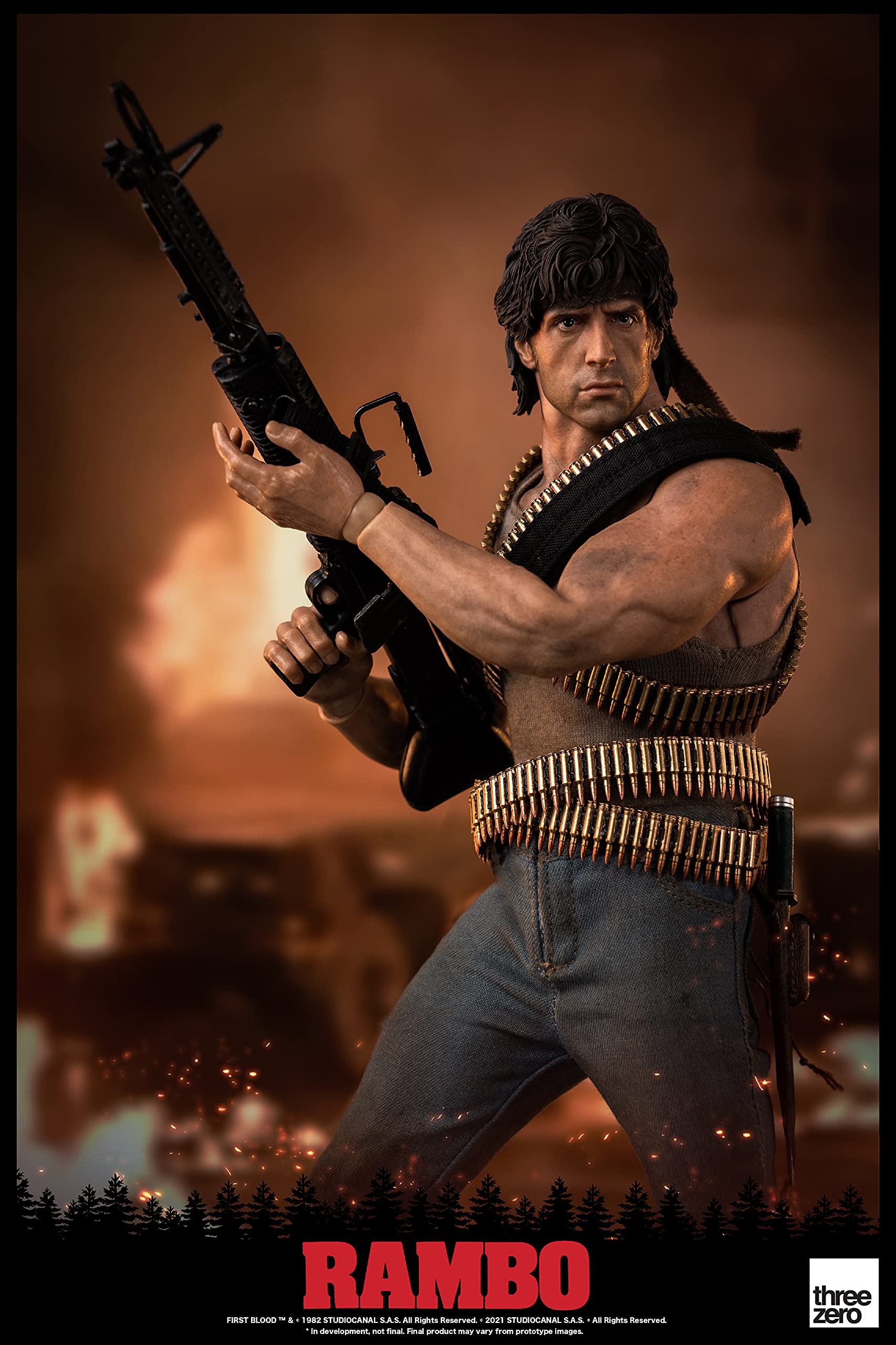 Amazon.co.jp: ThreeZero Rambo:ファーストブラッド ジョン・ランボー