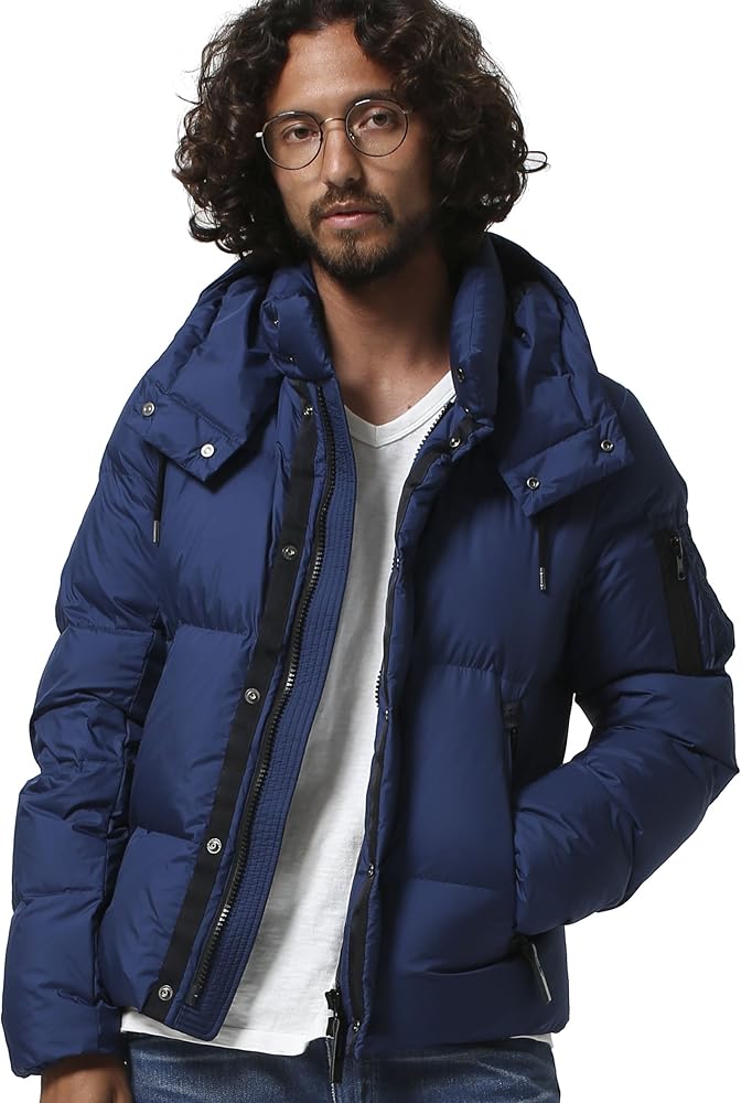 Amazon | [ナノ・ユニバース] 西川ダウンG2ジャケット XL ロイヤル