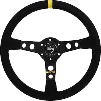 Amazon | MOMO(モモ) ステアリング MOD.07 35パイ BK/スエード M-42