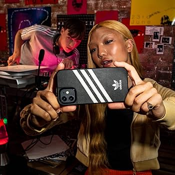 Amazon.com: adidas iPhone X/Xs Black/White Originals Molded Phone