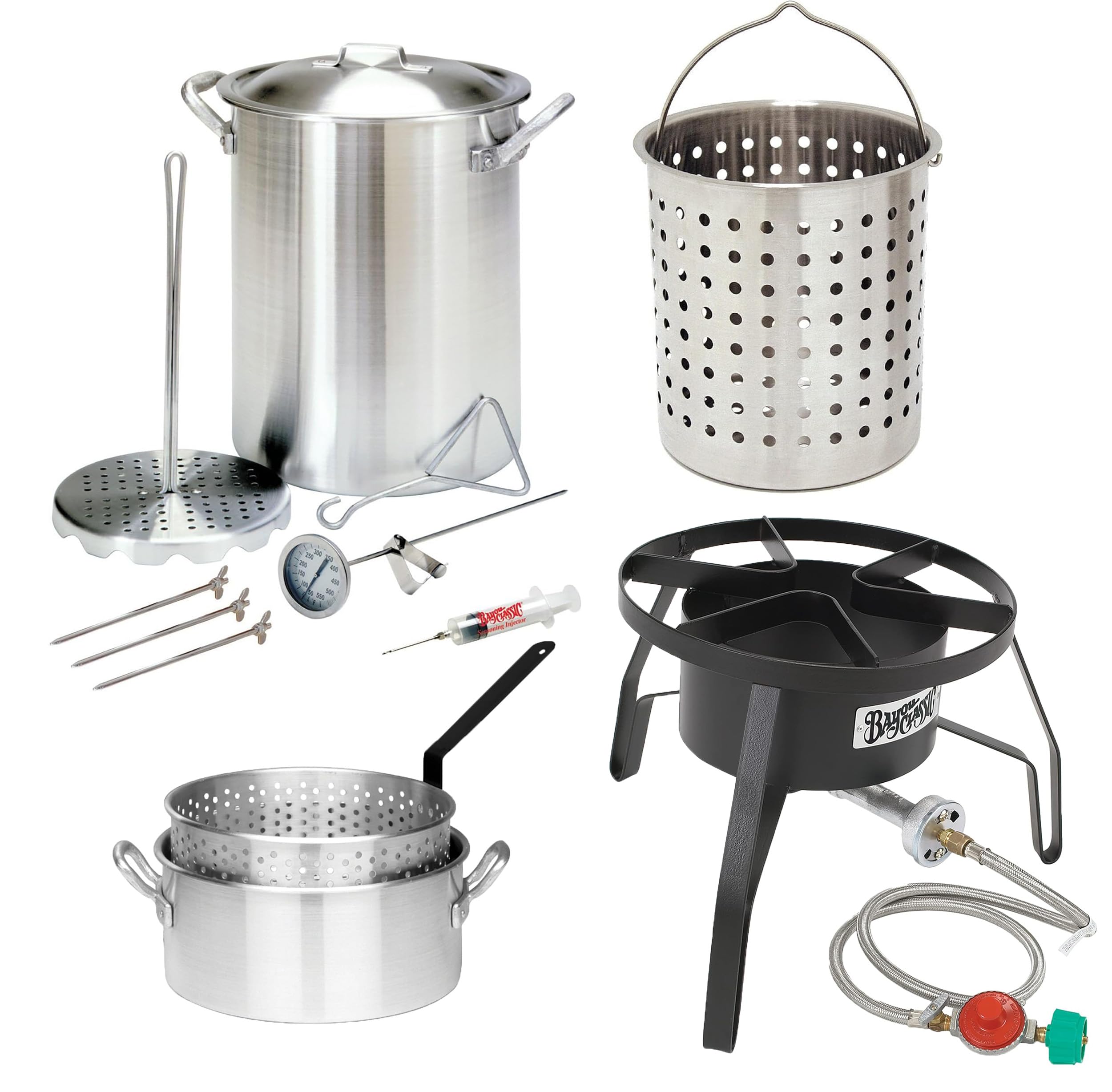 Amazon.com : Bayou Classic 3016 30-Quart Outdoor Turkey Fryer with