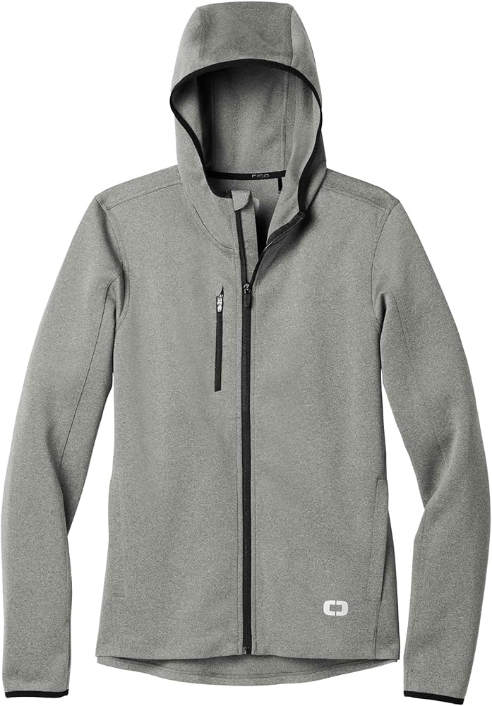 OGIO Unisex Stealth Full Zip Jacket, Heather Grey, Small at Amazon