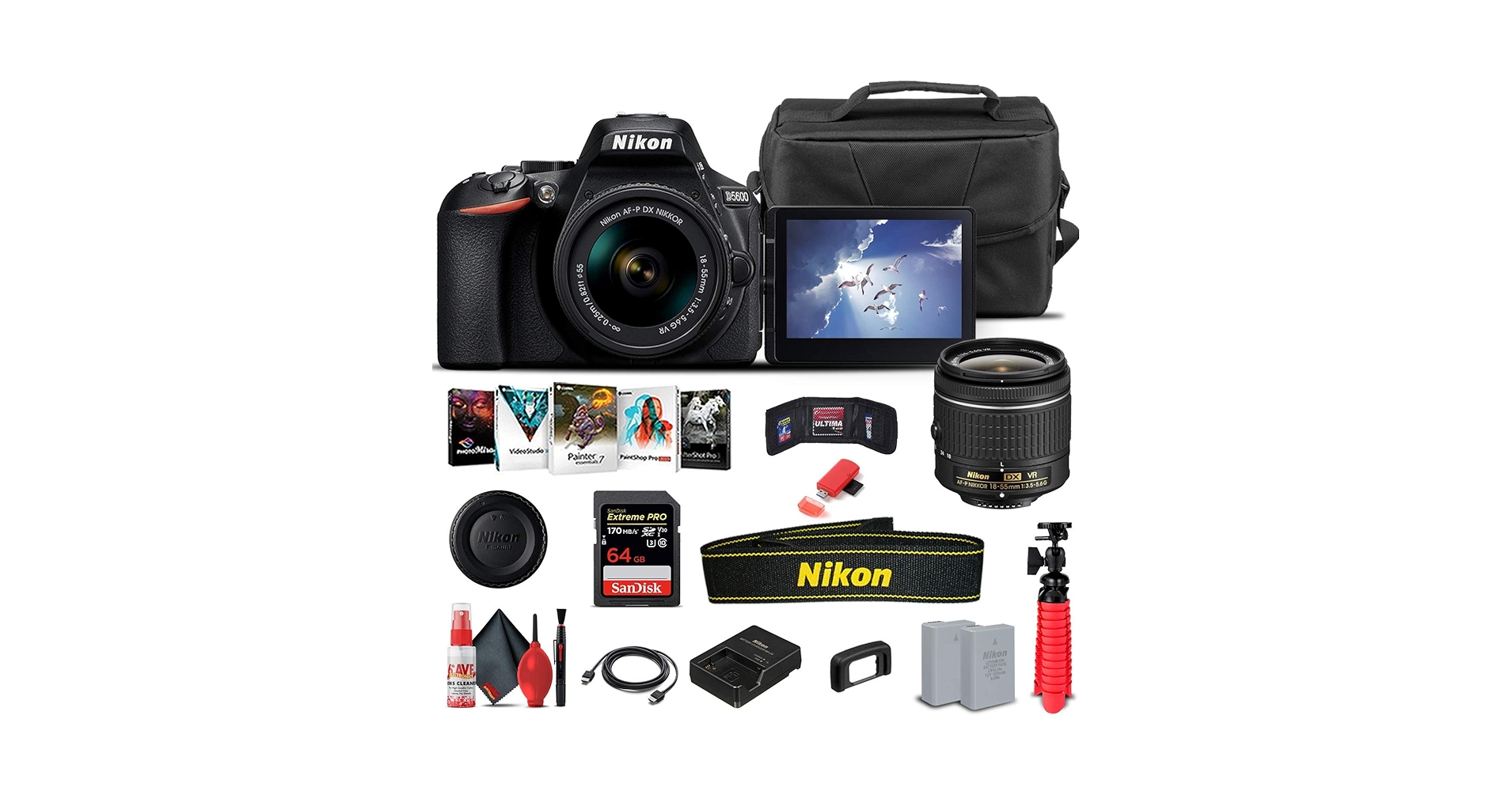 Nikon D5600 カメラセット Amazon.com : Nikon D5600 DSLR Camera with