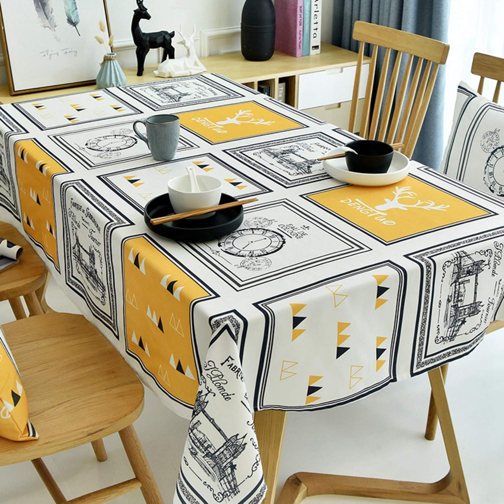 Amazon｜テーブルクロス テーブルマット 130*240 ラウンド 長方形 食卓