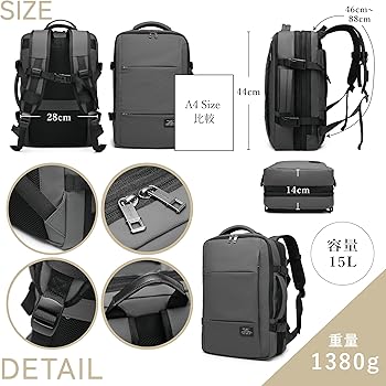 Amazon.co.jp: [グッシオ イタリー] リュック メンズ 拡張 機能 28L 大