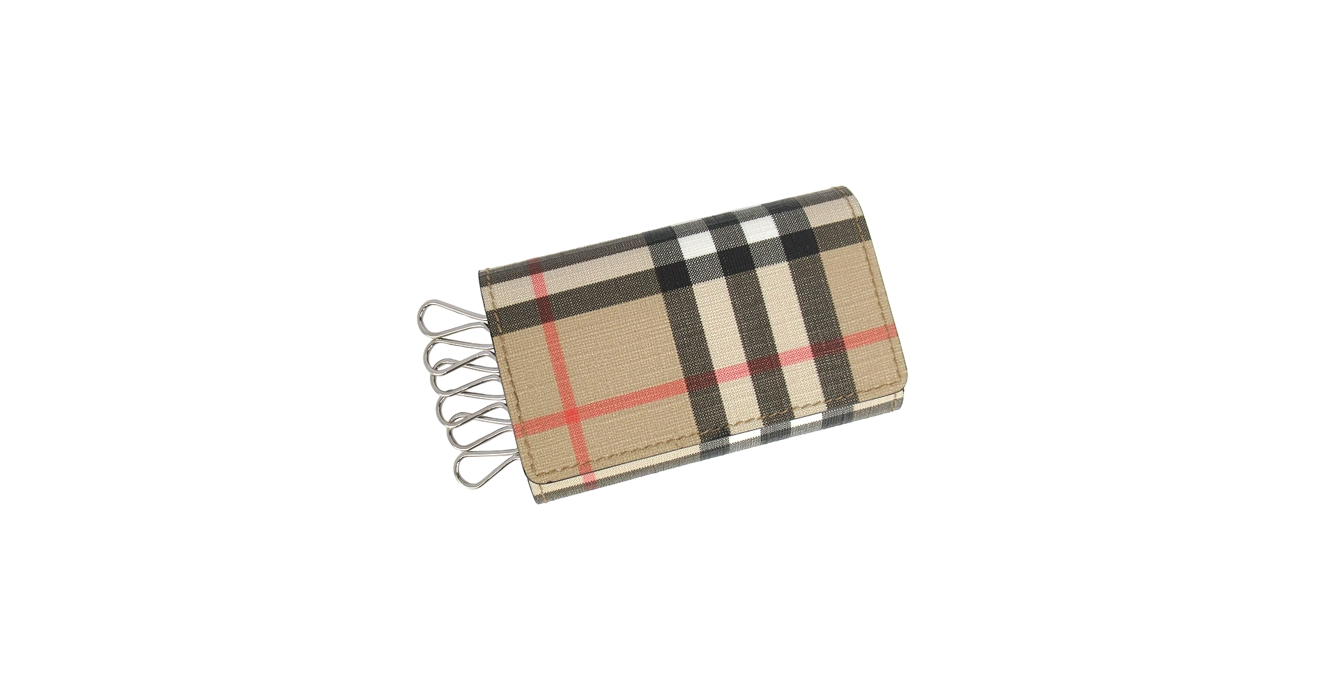 新品未使用】Burberry ピンク チェック柄 6連キーケース BURBERRY