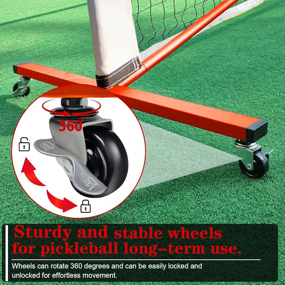 Amazon.com : Portable Pickleball Net with Wheels and Pickleball