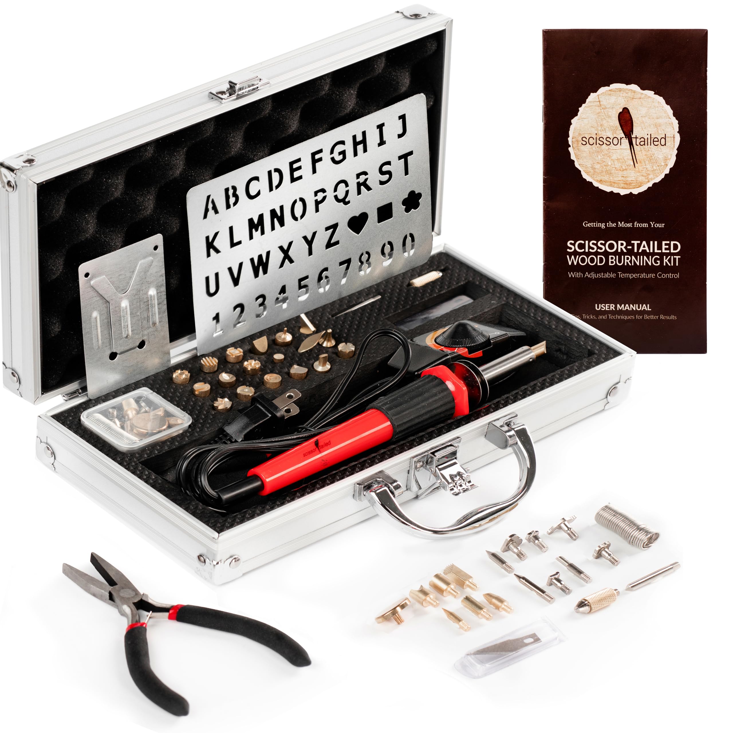 Amazon.com: Scissor-Tailed Premium Wood Burning Kit 43PCS