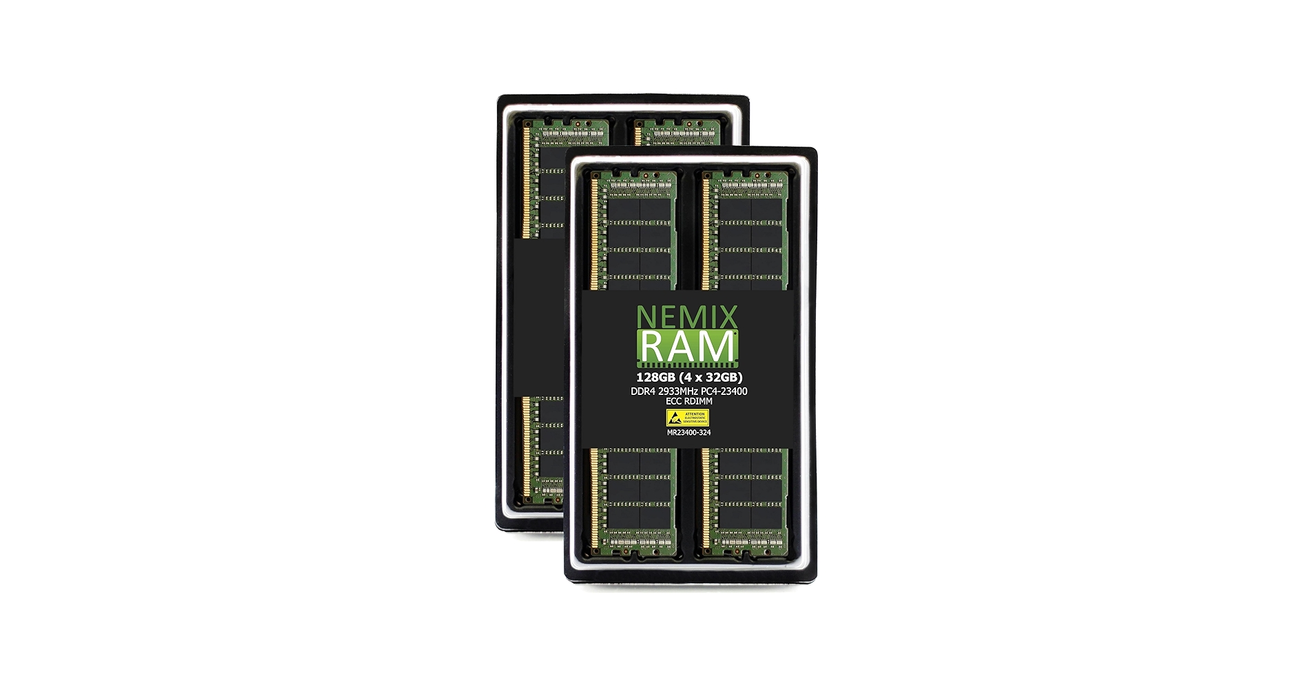NEMIX RAM 128GB (4X32GB) DDR4 2933MHZ PC4-23400 2Rx4 1.2V CL21 288