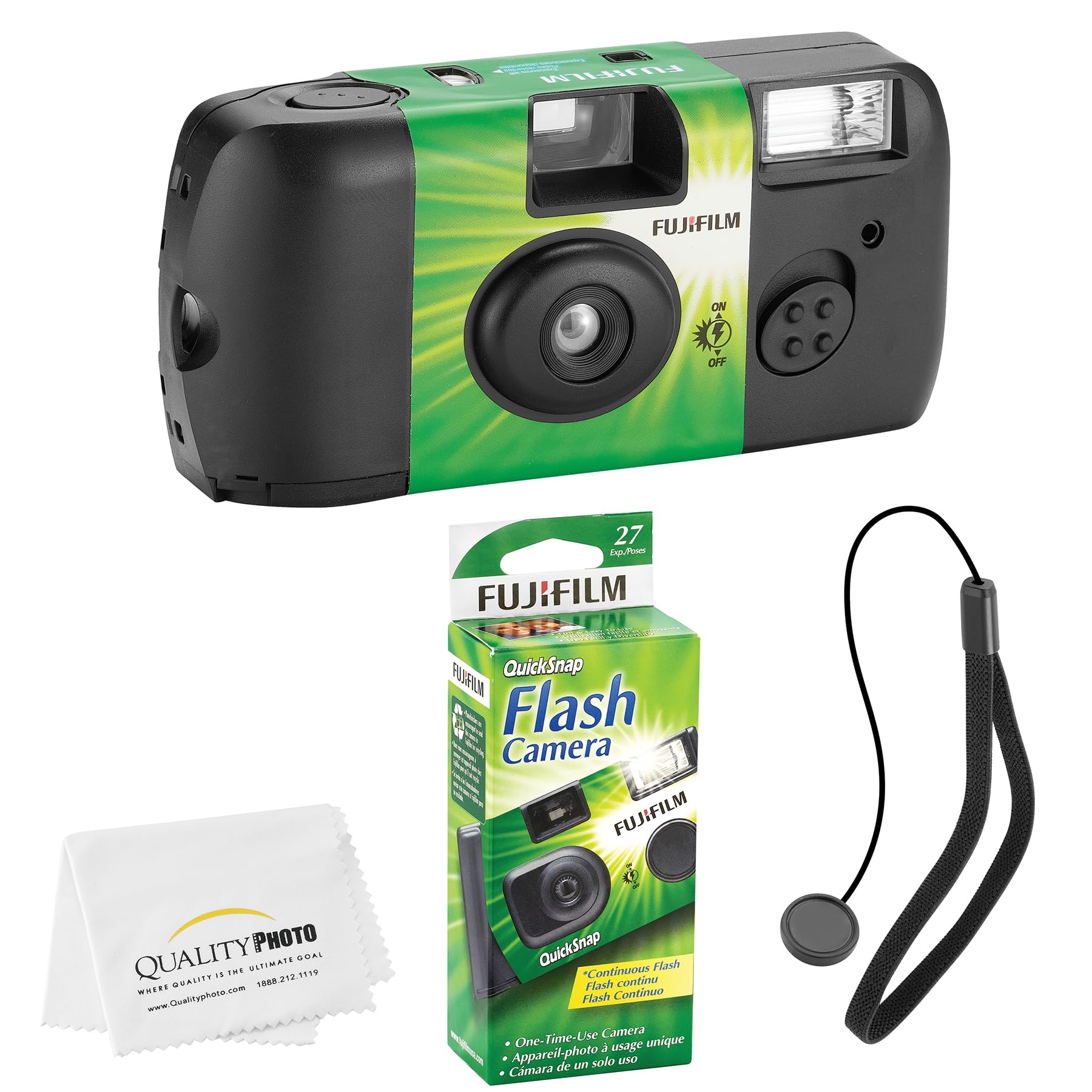 Fujifilm QuickSnap Flash 400 Disposable 35mm Camera (1 Pack) Bonus
