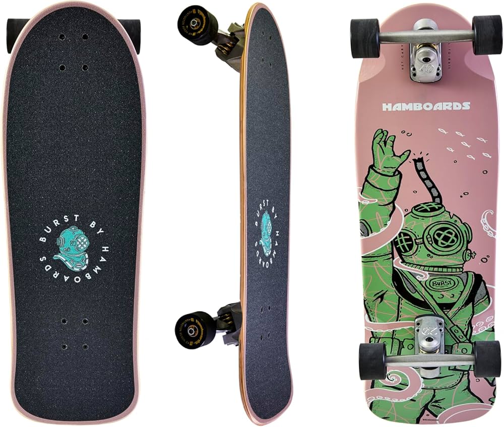 Amazon.co.jp: Hamboards 32インチ Burst Street Carver ロングボード