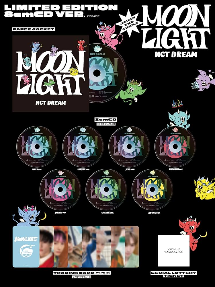 Amazon.co.jp: Moonlight(SG(8cm))(8cmCD盤) (初回生産限定) - NCT
