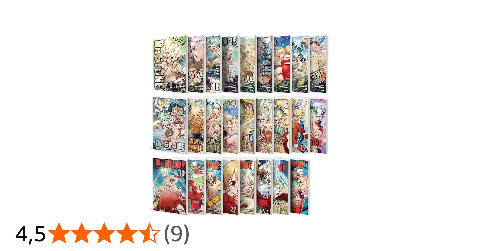 Dr. STONE Manga, Set of 26 Books. Vol. 1-26 : Riichiro Inagaki