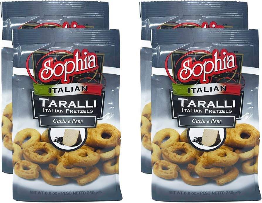 Amazon.com: Sophia Taralli Italian Pretzels - Cacio e Pepe 8.8oz