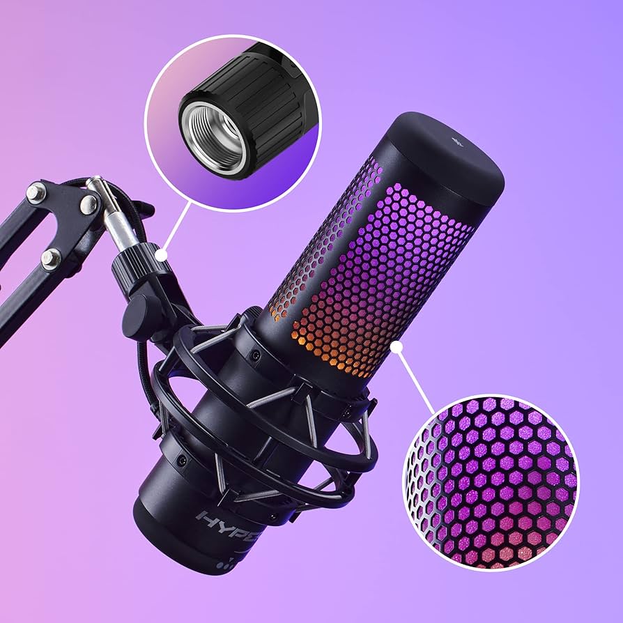 Amazon.com: HyperX QuadCast S – RGB USB Condenser Microphone for