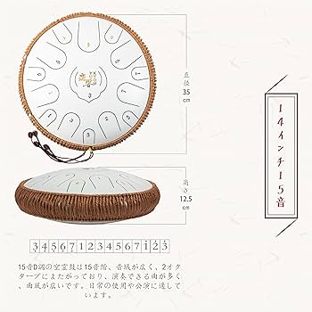 Amazon | 癒響YUKYOU 2024スリットドラム- 15音14インチ 35cm Dメジャ