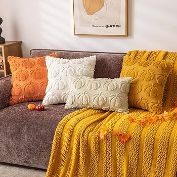 Amazon.com: COSIBONO Beige Pumpkin Fall Decorative Throw Pillow