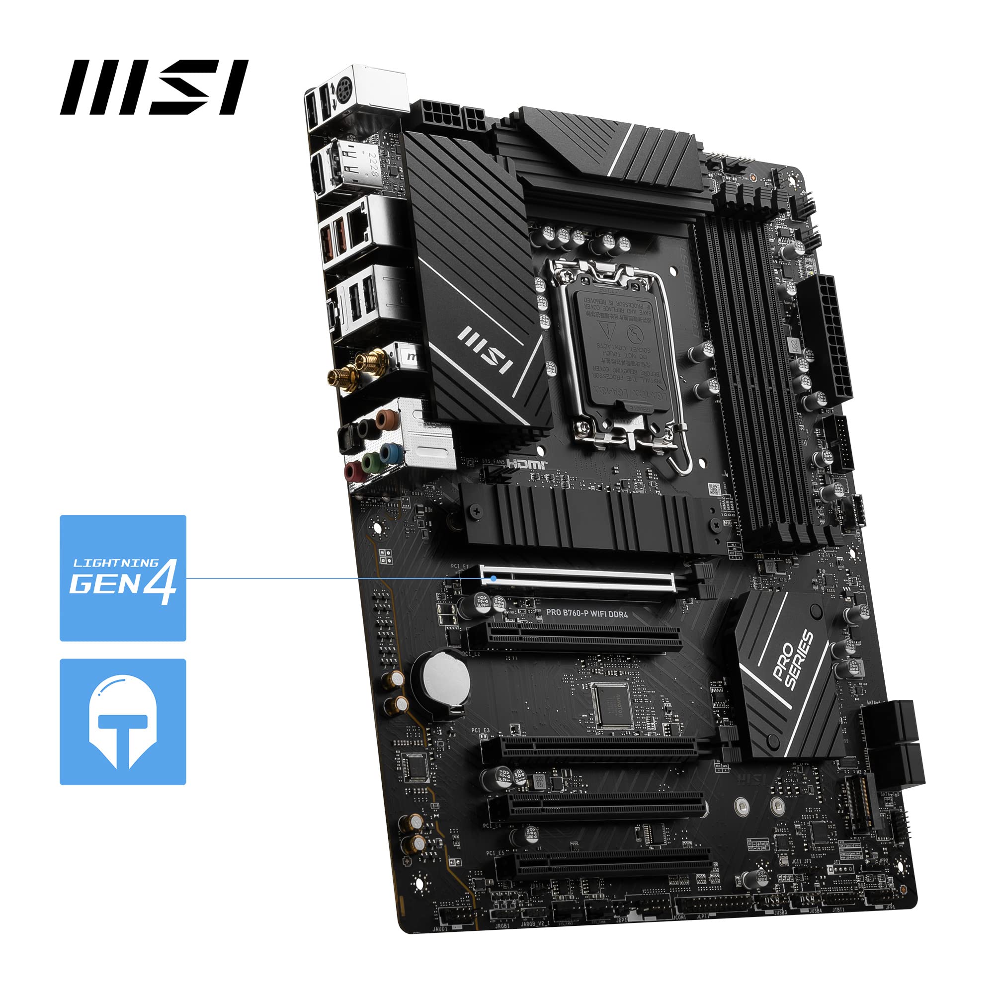Amazon | MSI PRO B760-P WIFI DDR4 ATX Motherboard, 4x DDR4~128GB